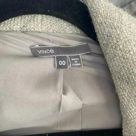 202 Vince Leather and Wool Boucle Jacket - Picture 7 of 8